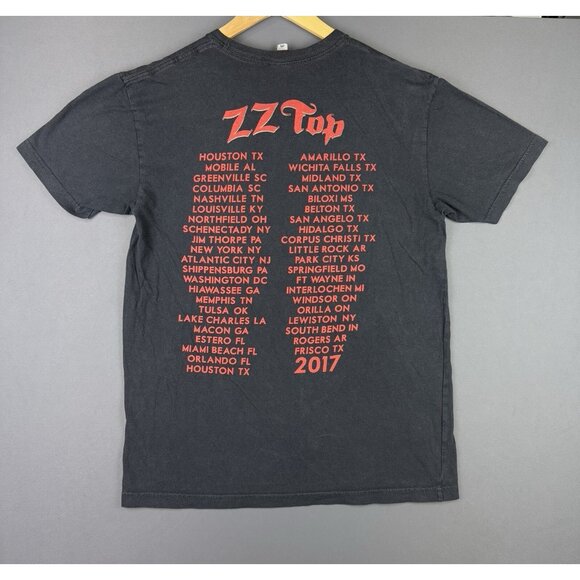 Vintage Y2K ZZ Top Eliminator Black Shirt Band Tee Tour Concert Album Promo Rare - Picture 2 of 8